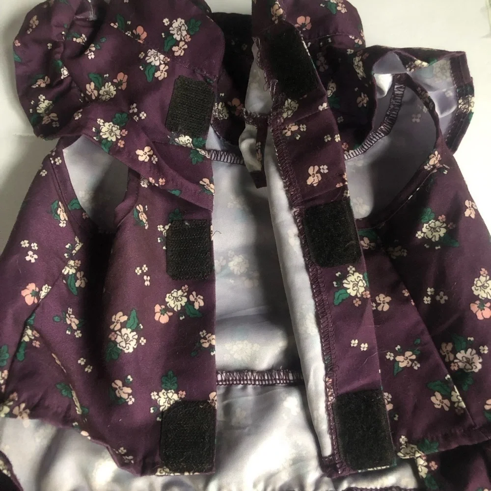 NWOT Bond & Co floral ruffle dog dress M